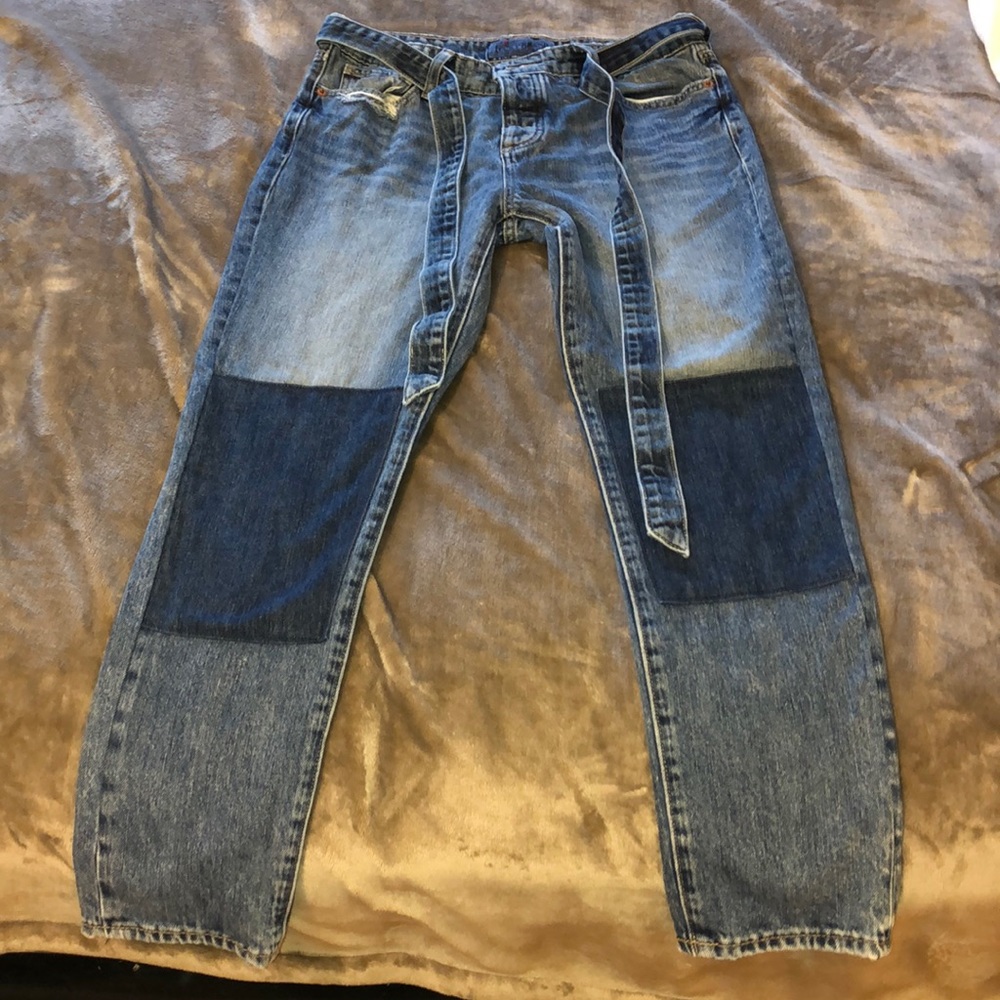 Lucky brand jeans with denim belt